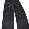 Equipment - Black Satin Cargo Dress Pants Sz 6