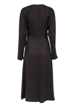 Equipment - Brown Front Slit A-Line Midi Dress Sz 6