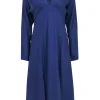 Equipment - Eggplant Purple V-Neckline Slit Front Dress Sz 6