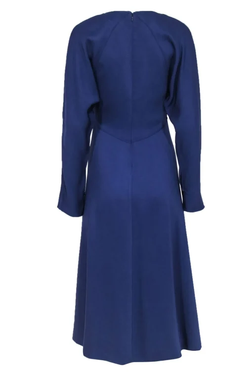 Equipment - Eggplant Purple V-Neckline Slit Front Dress Sz 6
