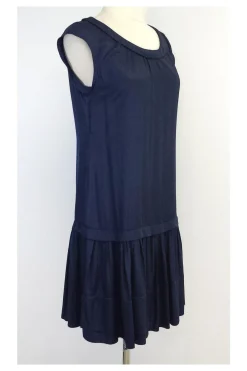 Eryn Brinie - Navy Cap Sleeve Shift Dress Sz S