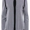 Escada - Black & White Mesh Textured Cardigan Sz L