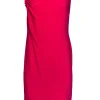 Escada - Hot Pink Sheath Dress w/ Black Accent Sz 4