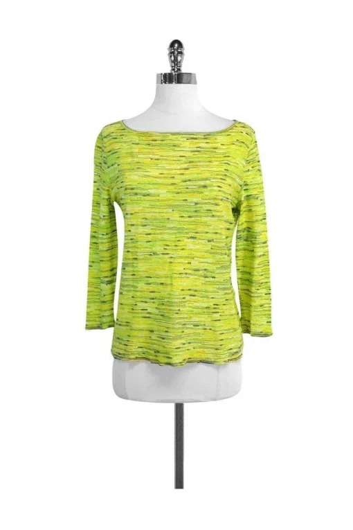 Escada - Lime Green Knit Top Sz 8