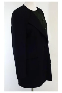 Escada - Navy & Green Wool Jacket Sz 6