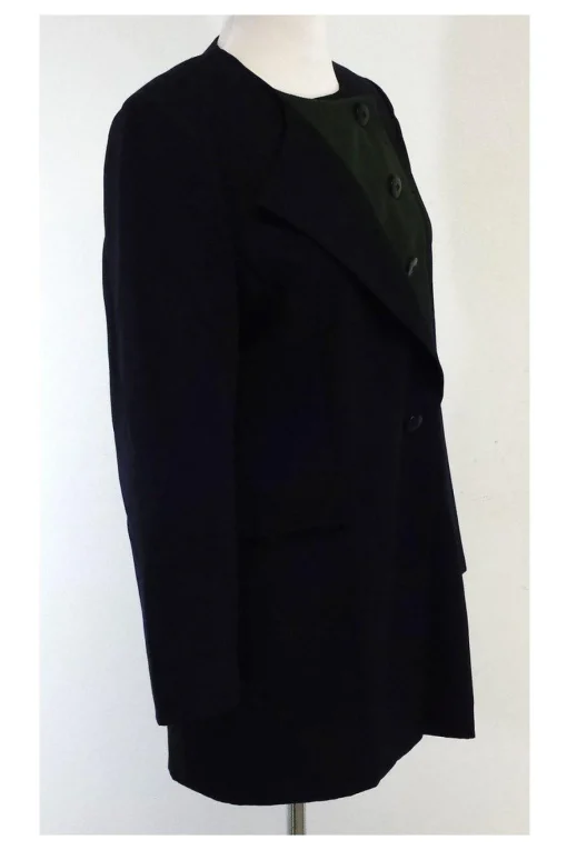 Escada - Navy & Green Wool Jacket Sz 6