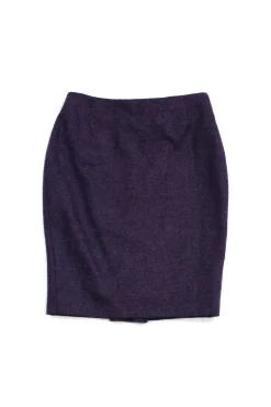 Escada - Purple Wool Pencil Skirt Sz 4