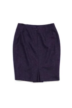 Escada - Purple Wool Pencil Skirt Sz 4