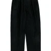 Escada - Vintage Black Sparkly Textured Straight Leg Trousers Sz 4