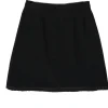 Escada Couture - Black Wool Skirt w/ Hem Pintucks Sz 10