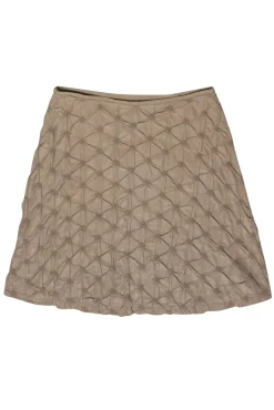 Escada Sport - Beige Floral Textured A-Line Skirt Sz 10