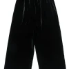 Eskander - Black Velvet Wide Leg Pants Sz 2
