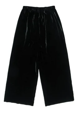 Eskander - Black Velvet Wide Leg Pants Sz 2
