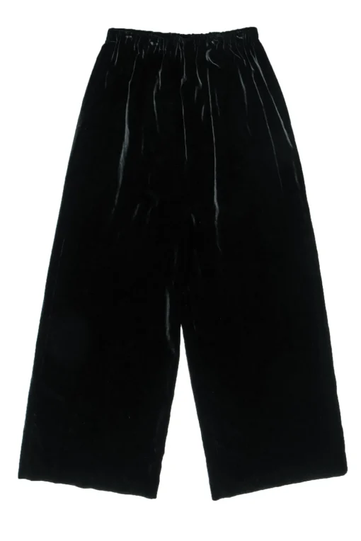 Eskander - Black Velvet Wide Leg Pants Sz 2