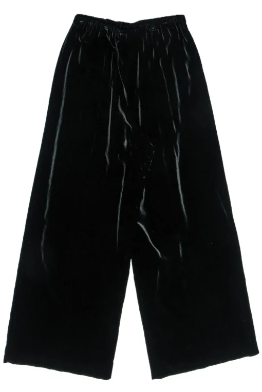 Eskander - Black Velvet Wide Leg Pants Sz 2