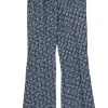 Etcetera - Dark Wash Circle Patterned Wide-Leg Jeans Sz 4