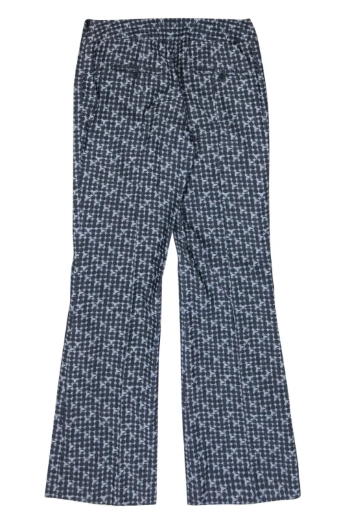 Etcetera - Dark Wash Circle Patterned Wide-Leg Jeans Sz 4
