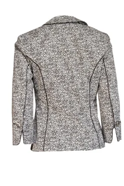 Etcetera - White & Black Splatter Print Blazer Sz 2