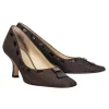 Etienne Aigner - Brown Logo Kitten Heels Sz 6