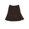 Etro - Brown & Black Houndstooth Wool Flared Skirt Sz 8