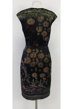 Etro - Sleeveless Black Printed Floral Dress Sz 6