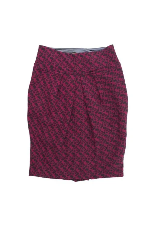 Eva Franco - Pink & Grey Printed Skirt Sz 6