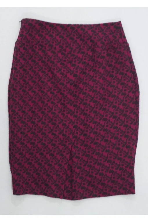 Eva Franco - Pink & Grey Printed Skirt Sz 6