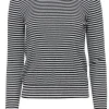 Everlane - White & Black Striped Cashmere Sweater Sz S