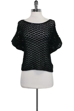 Fabiana Filippi - Black Open Knit Sweater Sz S