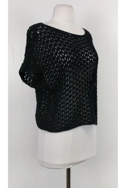 Fabiana Filippi - Black Open Knit Sweater Sz S
