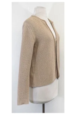 Fabiana Filippi - Tan Cotton Knit Cardigan Sz 8