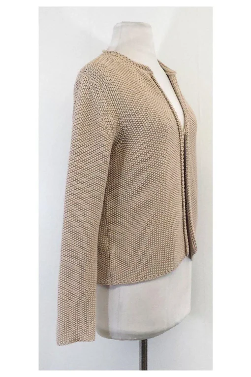 Fabiana Filippi - Tan Cotton Knit Cardigan Sz 8