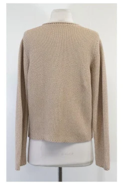 Fabiana Filippi - Tan Cotton Knit Cardigan Sz 8