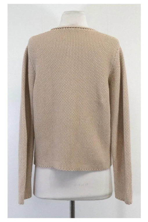 Fabiana Filippi - Tan Cotton Knit Cardigan Sz 8