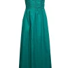 Faithfull the Brand - Green Strapless Maxi Dress Sz 4