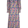 Faithfull the Brand - White w/ Multicolor Floral Print Midi Dress Sz 4