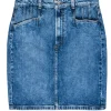 Favorite Daughter - Blue Medium Wash Denim Skirt Sz 6