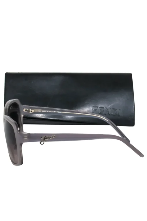 Fendi - Grey Oversized Square Sunglasses w/ Ombre Lenses