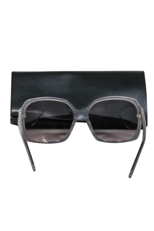 Fendi - Grey Oversized Square Sunglasses w/ Ombre Lenses