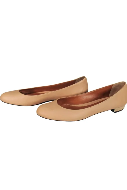 Fendi - Tan Leather Flats Sz 10