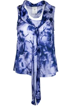 Feraud - Purple Tie Front Top Sz S