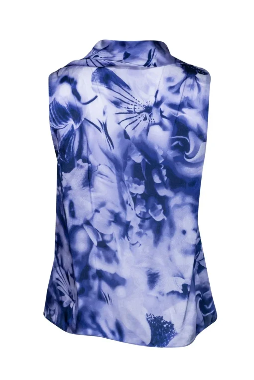 Feraud - Purple Tie Front Top Sz S