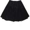 Ferragamo - Black A-Line Silk Skirt Sz 6