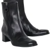 Ferragamo - Black Leather Short Boots Sz 8.5