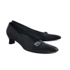 Ferragamo - Black Square Toe Pumps Sz 8