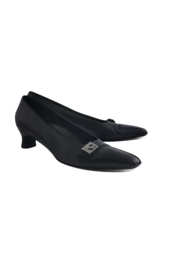 Ferragamo - Black Square Toe Pumps Sz 8