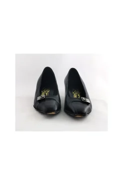 Ferragamo - Black Square Toe Pumps Sz 8