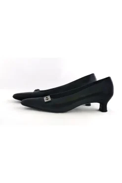Ferragamo - Black Square Toe Pumps Sz 8