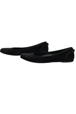 Ferragamo - Black Suede Ballet Flats Sz 7.5