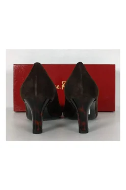 Ferragamo - Brown Suede Pumps Sz 11